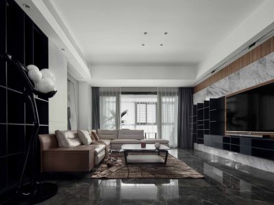 复地鹿岛现代简约风格200平装修案例