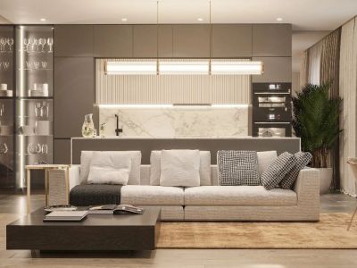 水墨轩香现代简约风格152平装修案例