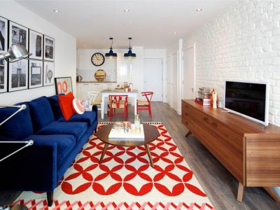 河壹品美式风二居室85平米设计效果图案例