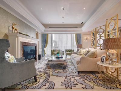 金科集美天悦欧式风三居室142平米设计图案例