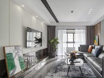 科华·熙和公馆91平米二居室现代风装修设计图案例