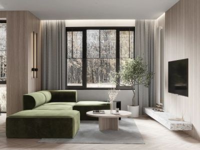 西斯莱公馆北欧风格83平米装修案例