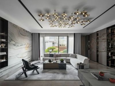 利航观棠现代风格113平米装修案例