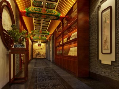 1200平茶楼会所中式风格装修案例