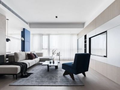 远大蔚蓝海岸现代简约风格170平装修案例