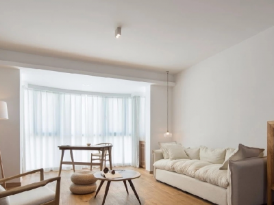 巴黎名都日式风格三居室91平米装修效果图案例