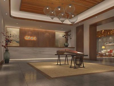 2000平中式风格精品酒店装修案例