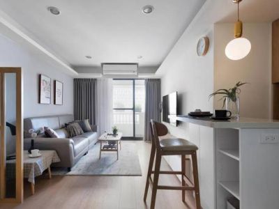 文园雅阁北欧风格112平米三居室装修案例