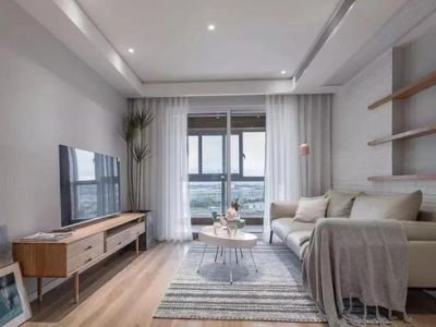 金枫园简约风格86平米三居室装修案例