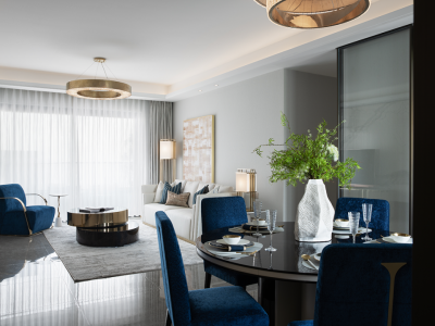 世茂金座云锦现代风格108平米装修案例