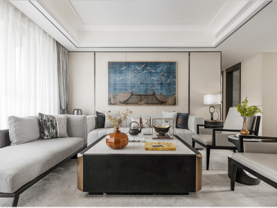 盛邦九号院现代风格165平米装修案例