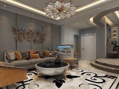 福馨园151平米欧式风格装修案例