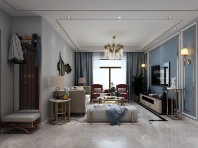 御珑湾128平米简欧风格装修案例