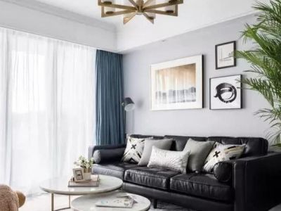 滨江天地美式风格三居室141平设计图案例