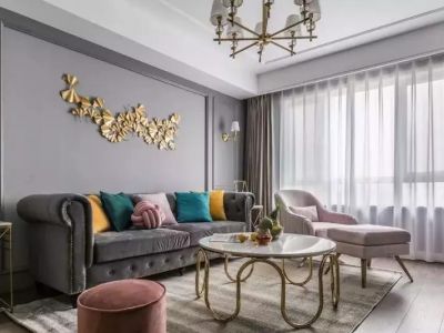 莱茵河畔90平轻奢三居装修案例