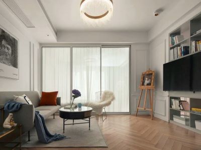 中车国际广场86平二居室现代风格装修案例