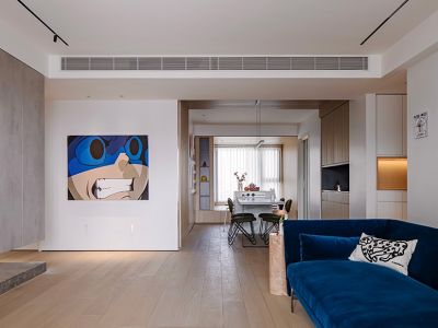 新城吾悦首府133平四居室现代风格装修案例