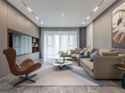 十里花溪·海棠湾150平简约四居装修案例