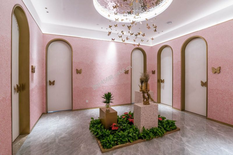 170平米现代温馨美容院过道装修效果图