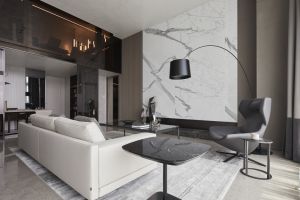 [太原无边界设计]210平大宅现代风设计，无主灯照明有格调！