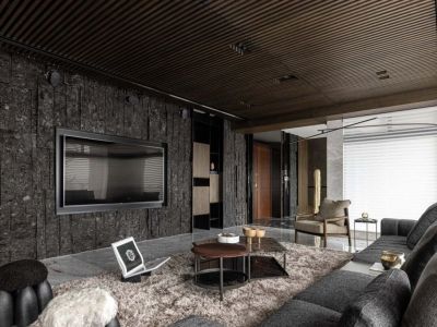 中铁·卓越城现代风格三居室122平米装修案例