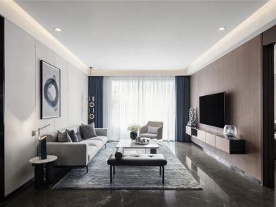 华侨城现代风格124平米装修案例