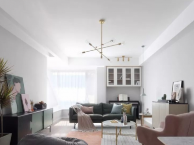 智谷新城北欧风115平米二居装修效果图案例