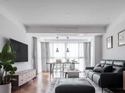 滨江·One57现代风格三居室117平米装修设计图案例