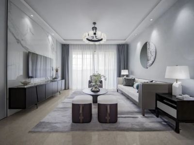 华侨城现代风格103平米装修案例