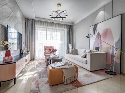 绿地·城际空间站现代风格三居室装修案例