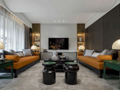 丽雅·龍璟台新中式风格175平米装修案例