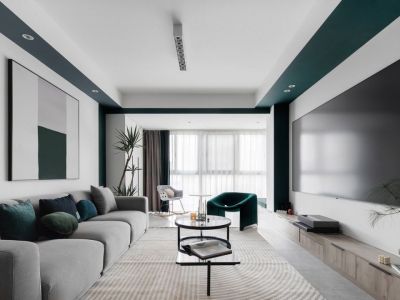 古匯壹号现代简约风格85平装修案例