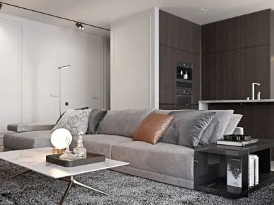 大唐印象现代简约风格123平装修案例