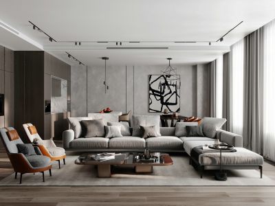 恒悦居现代简约风格151平装修案例