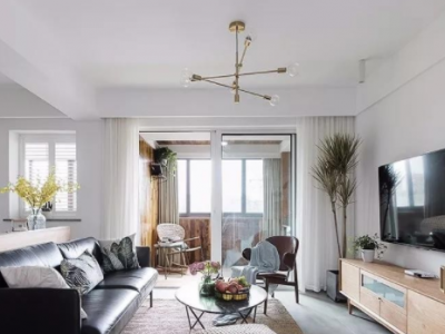 碧桂园华榕世纪城122平米北欧风格三居室设计图案例