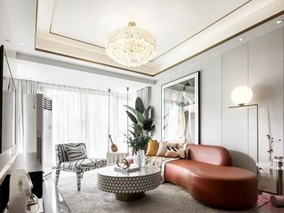 玉融正荣府152平米轻奢风格四居室装修效果图案例