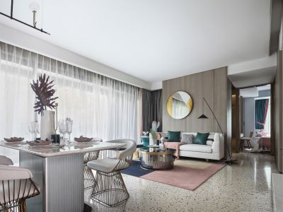 正黄·翡翠堂现代风格99平米装修案例