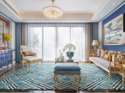 富力城八号园148㎡四居室法式风格装修案例