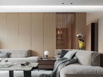 荣和邕江悦府现代简约风格190平装修案例