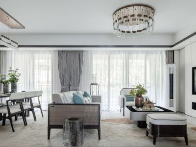 华润公园九里现代风格152平米装修案例