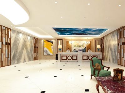 洋州足浴店2480㎡欧式风格装修案例