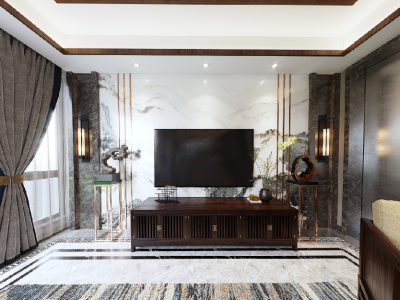 金龙小区中式风格105平米装修案例