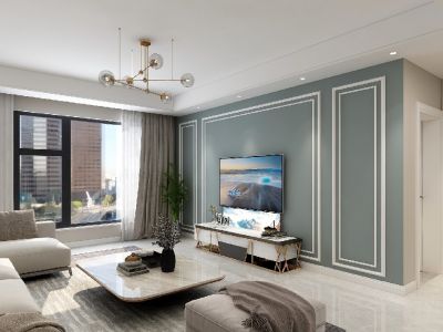 千禧公寓92平米现代简约风格装修案例