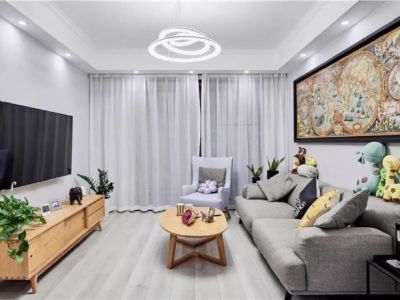 全兴府简约风格82平米二居室装修案例