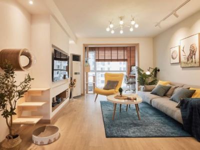 路南小区日式风格80平米三居室装修案例