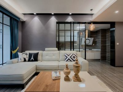 通达新村现代风格110平米三居室装修案例