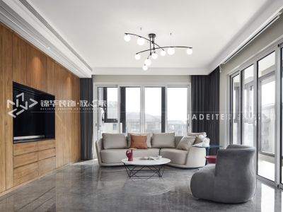 吉宝澜岸铭邸201平现代风格四居室装修案例