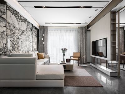 丽雅·江宸现代风格137平米装修案例