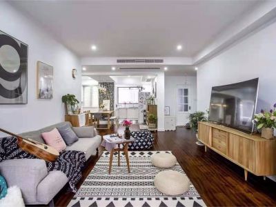 泰禾鼓山院子88平二居室北欧风格设计图案例