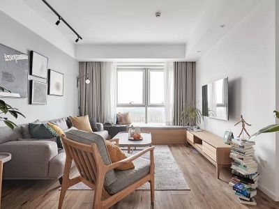 恒宇国际公馆北欧风格三居室98平米装修效果图案例